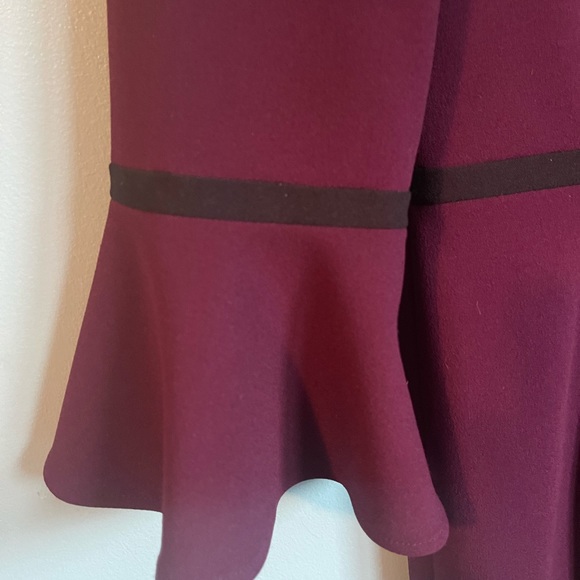 Calvin Klein Piped Bell Sleeve Sheath Bobbie Spencer Dress - Picture 6 of 9